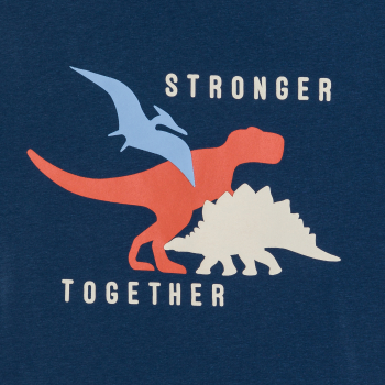 بيجاما صيفية من قطعتين برتقالية اللون من الجيرسيه للأولاد